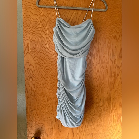 Princess Polly Dresses & Skirts - Princess Polly Bloom Pale Blue Mini Dress